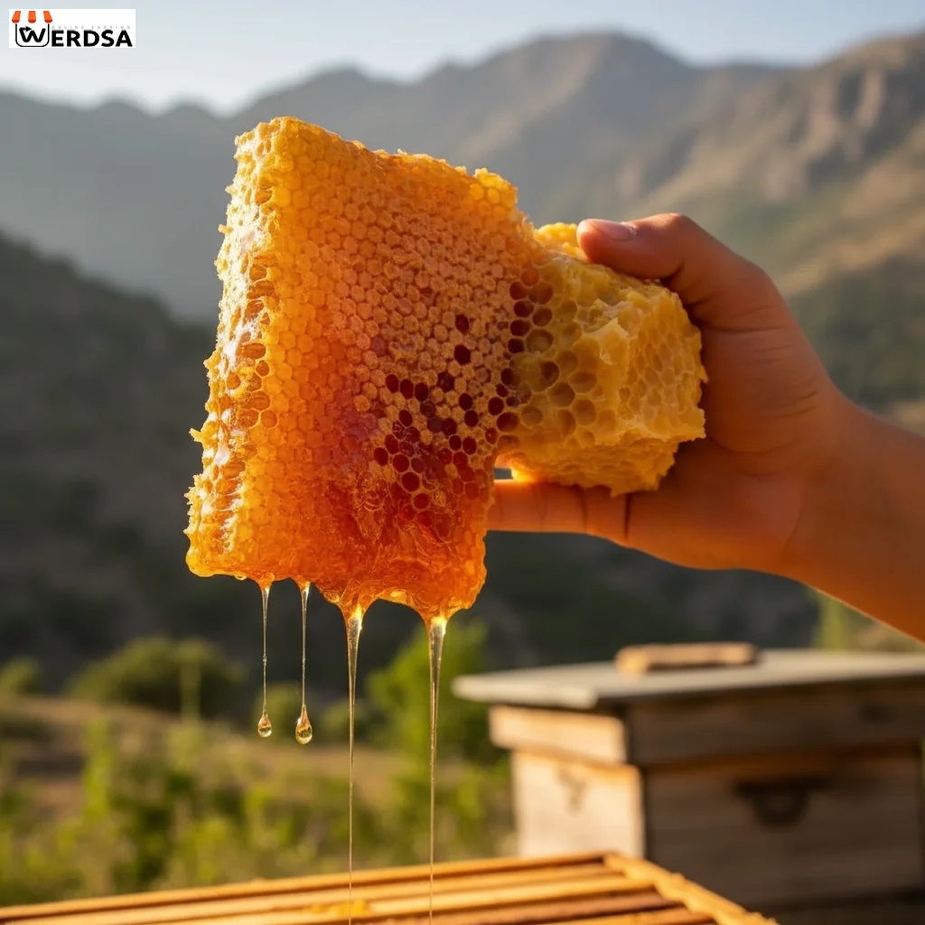 عسل گون 500 گرمی موم دار